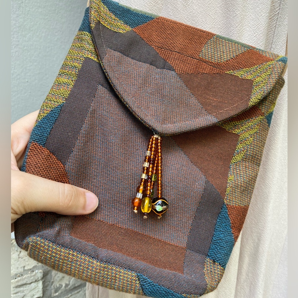 Suruchi Boho Tapestry Patchwork Crossbody Purse - image 2